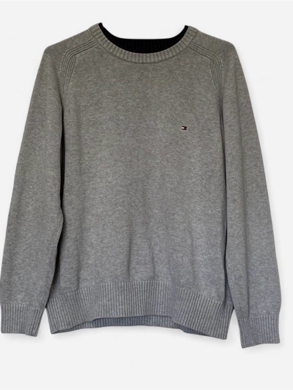 Tommy Hilfiger Men’s Gray Crewneck Sweater Size Large